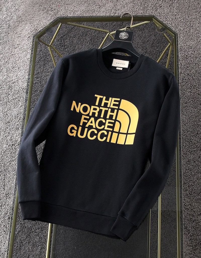 暖かい服装 ノースフェイス×グッチ 偽物 コットンスウェットシャツ Nos33361